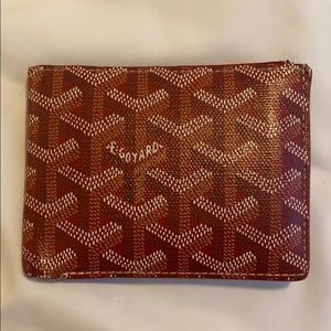 Red Goyard Wallet